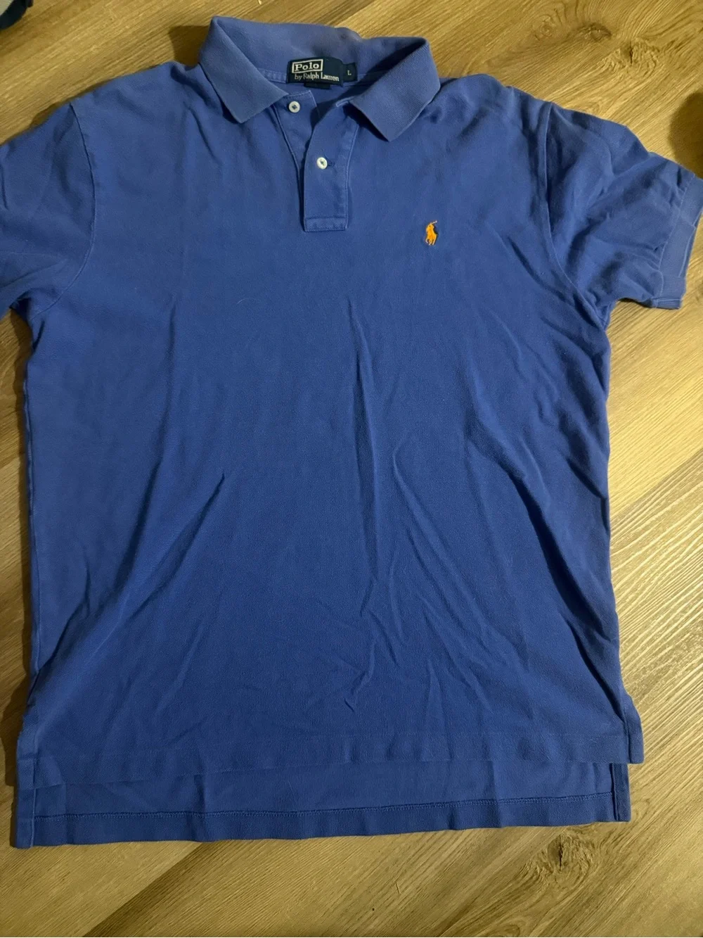 Polo by Ralph Lauren Purple Short-Sleeve Polo with Orange Logo